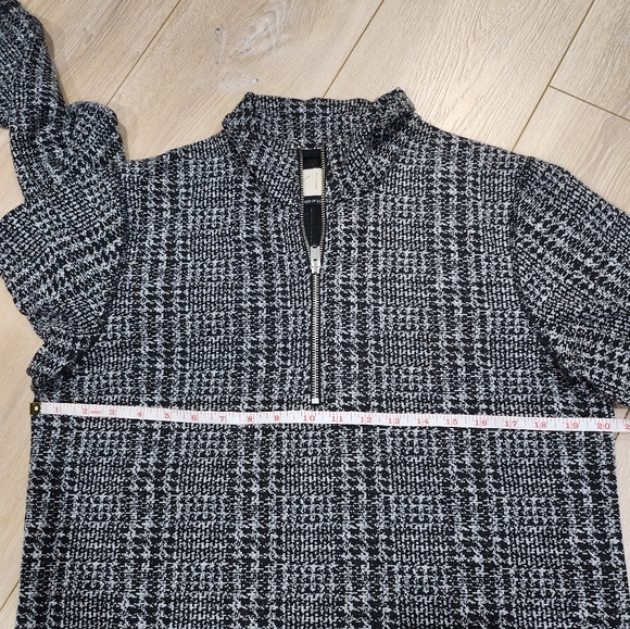 Prevu Houndstooth Zip Polo Shirt size L - Picture 10 of 11